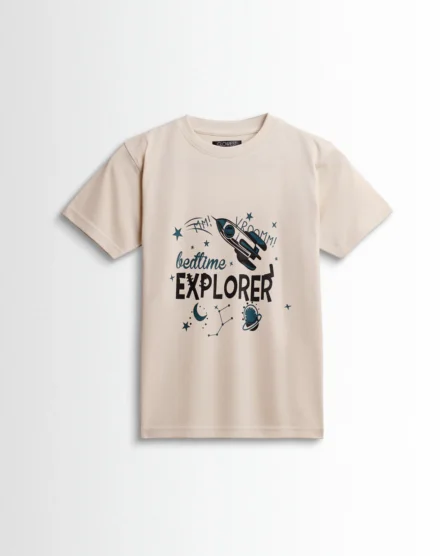 Kids Boys Set Beige/Teal Blue - Image 2